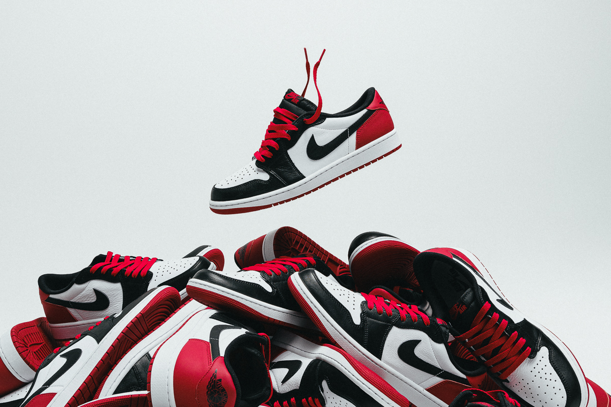 AIR JORDAN I LOW OG BLACK TOE BSTN Chronicles